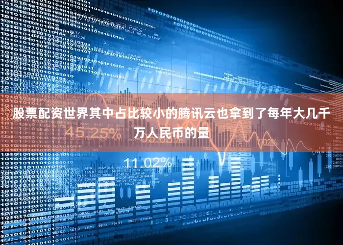 股票配资世界其中占比较小的腾讯云也拿到了每年大几千万人民币的量